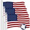 G128 3 Pack: American USA Flag | 10x19 Ft | ToughWeave Series Embroidered 600D Polyester | Country Flag, Embroidered Stars, Sewn Stripes, Indoor/Outdoor, Brass Grommets